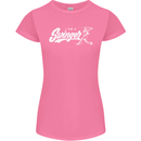 Swinger Funny Baseball Softball Womens Petite Cut T-Shirt Azalea