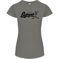 Swinger Funny Baseball Softball Womens Petite Cut T-Shirt Charcoal