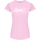 Swinger Funny Baseball Softball Womens Petite Cut T-Shirt Light Pink