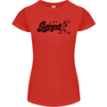 Swinger Funny Baseball Softball Womens Petite Cut T-Shirt Red