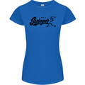 Swinger Funny Baseball Softball Womens Petite Cut T-Shirt Royal Blue