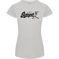 Swinger Funny Baseball Softball Womens Petite Cut T-Shirt Sports Grey