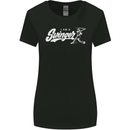 Swinger Funny Baseball Softball Womens Wider Cut T-Shirt Black