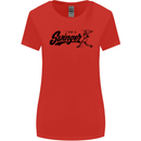 Swinger Funny Baseball Softball Womens Wider Cut T-Shirt Red
