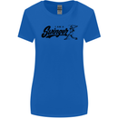 Swinger Funny Baseball Softball Womens Wider Cut T-Shirt Royal Blue