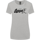 Swinger Funny Baseball Softball Womens Wider Cut T-Shirt Sports Grey
