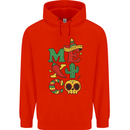 Symbols of Mexico Childrens Kids Hoodie Bright Red