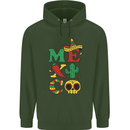 Symbols of Mexico Childrens Kids Hoodie Forest Green
