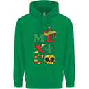 Symbols of Mexico Childrens Kids Hoodie Irish Green