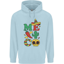Symbols of Mexico Childrens Kids Hoodie Light Blue