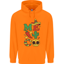 Symbols of Mexico Childrens Kids Hoodie Orange