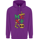 Symbols of Mexico Childrens Kids Hoodie Purple