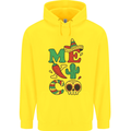 Symbols of Mexico Childrens Kids Hoodie Yellow