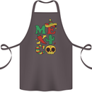 Symbols of Mexico Cotton Apron 100% Organic Dark Grey