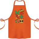 Symbols of Mexico Cotton Apron 100% Organic Orange