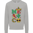 Symbols of Mexico Kids Sweatshirt Jumper Sports Grey