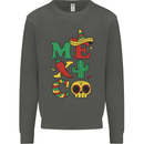 Symbols of Mexico Kids Sweatshirt Jumper Storm Grey