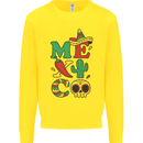 Symbols of Mexico Kids Sweatshirt Jumper Yellow
