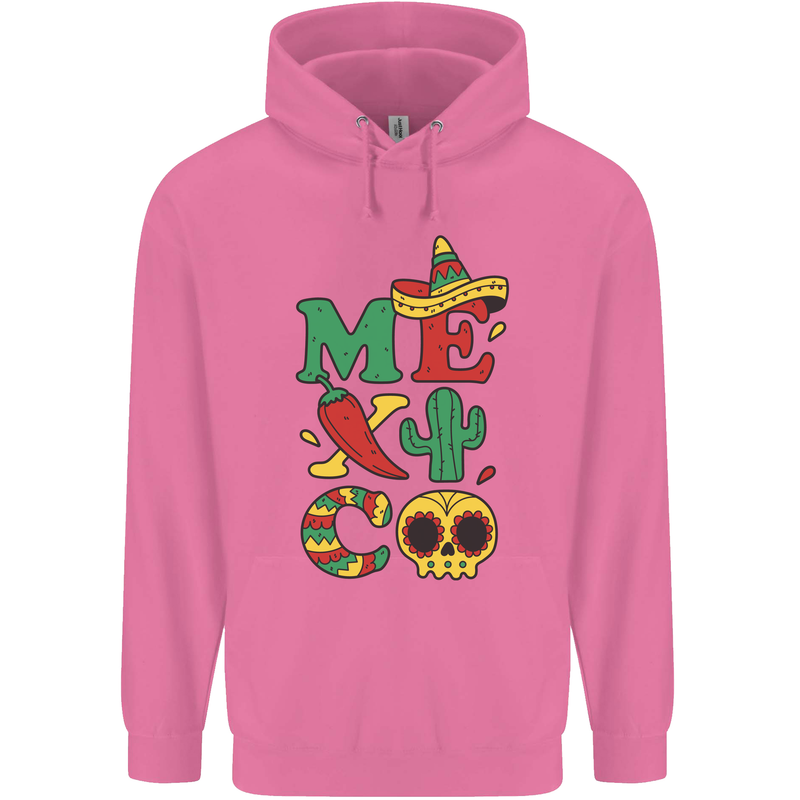 Symbols of Mexico Mens 80% Cotton Hoodie Azelea
