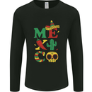 Symbols of Mexico Mens Long Sleeve T-Shirt Black