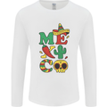 Symbols of Mexico Mens Long Sleeve T-Shirt White