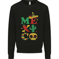 Symbols of Mexico Mens Sweatshirt Jumper Black