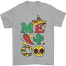 Symbols of Mexico Mens T-Shirt 100% Cotton Sports Grey