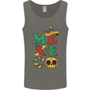 Symbols of Mexico Mens Vest Tank Top Charcoal