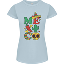 Symbols of Mexico Womens Petite Cut T-Shirt Light Blue