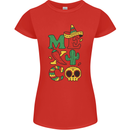 Symbols of Mexico Womens Petite Cut T-Shirt Red