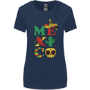Symbols of Mexico Womens Wider Cut T-Shirt Navy Blue