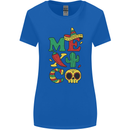 Symbols of Mexico Womens Wider Cut T-Shirt Royal Blue