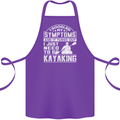 SymptomsJust Need to Go Kayaking Funny Cotton Apron 100% Organic Purple