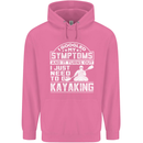 SymptomsJust Need to Go Kayaking Funny Mens 80% Cotton Hoodie Azelea
