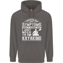SymptomsJust Need to Go Kayaking Funny Mens 80% Cotton Hoodie Charcoal