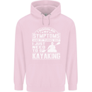 SymptomsJust Need to Go Kayaking Funny Mens 80% Cotton Hoodie Light Pink