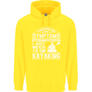 SymptomsJust Need to Go Kayaking Funny Mens 80% Cotton Hoodie Yellow