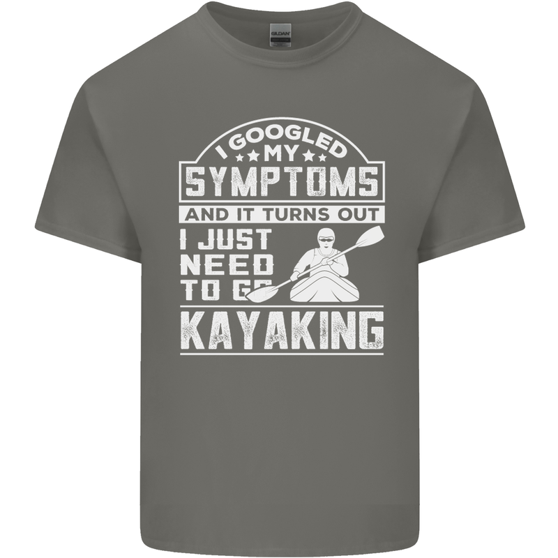 SymptomsJust Need to Go Kayaking Funny Mens Cotton T-Shirt Tee Top Charcoal