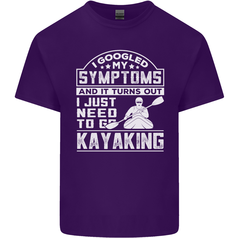 SymptomsJust Need to Go Kayaking Funny Mens Cotton T-Shirt Tee Top Purple