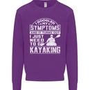 SymptomsJust Need to Go Kayaking Funny Mens Sweatshirt Jumper Purple
