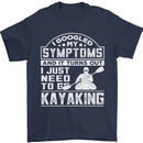 SymptomsJust Need to Go Kayaking Funny Mens T-Shirt Cotton Gildan Navy Blue