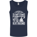 SymptomsJust Need to Go Kayaking Funny Mens Vest Tank Top Navy Blue