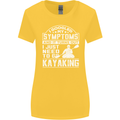SymptomsJust Need to Go Kayaking Funny Womens Wider Cut T-Shirt Yellow