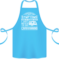 Symptoms Go Caravanning Caravan Funny Cotton Apron 100% Organic Turquoise