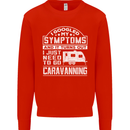 Symptoms Go Caravanning Caravan Funny Kids Sweatshirt Jumper Bright Red