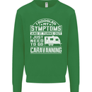 Symptoms Go Caravanning Caravan Funny Kids Sweatshirt Jumper Irish Green