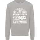Symptoms Go Caravanning Caravan Funny Kids Sweatshirt Jumper Sports Grey