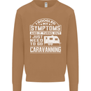 Symptoms Go Caravanning Caravan Funny Mens Sweatshirt Jumper Caramel Latte