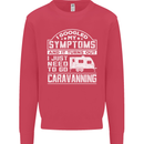 Symptoms Go Caravanning Caravan Funny Mens Sweatshirt Jumper Heliconia