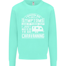 Symptoms Go Caravanning Caravan Funny Mens Sweatshirt Jumper Peppermint